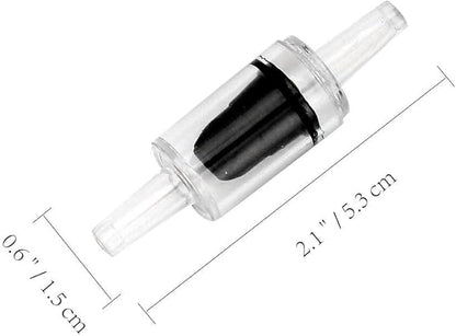 Aquarium Check Valves - 16pcs One Way Air Pump Valves Non-Return for 3/16 inch Fish Tank Aerator Airline Tubing Accessories Pipe Fitting Clear