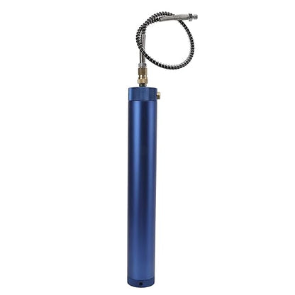 High Pressure Air Filter Oil Water Separator, Compressor Filtration System, 4500psi Aluminium Alloy L340mm OD50mm Blue, Oil Water Filter with Safety Valve for Diving and Industrial