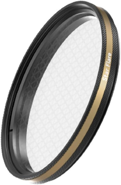 Fotorgear Camera Lens Filter,67mm Universal Phone Polarizer Filter Professional Photography for Camera Lens 67mm Clip On Filters CPL ND Black Mist Gold Streak for iPhone Xiaomi Huawei(Star Flare)