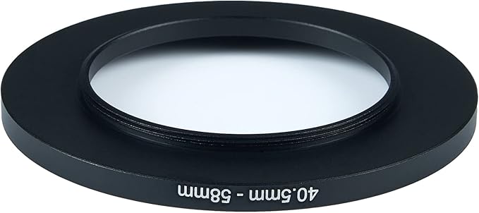 40.5mm to 58mm Step-Up Ring Filter Adapter for All Brands UV ND CPL Metal Ring Step-Up Rings Adapter Filter (40.5mm-58mm)