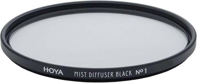 Hoya 82mm Mist Filter Black Diffuser No. 1 - Black Mist Filter for Camera Lenses - Soft Diffusion Effect for Portrait Photography & Cinematic Look, Reduces Contrast & Softens Wrinkles