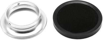 Carburetor Carb Velocity Stack Air Filter Cleaner Modified Trumpet Aluminum Alloy with Sponge Filter Steel Mesh for PWK 21-30mm Short Fast Intake Suggest for Small Displacement (Silver, 50mm)