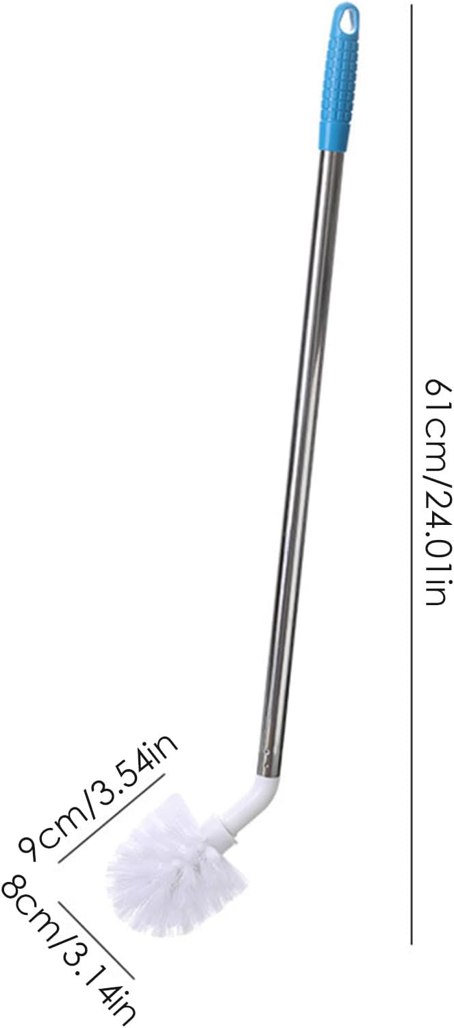 Stainless Steel Water Bucket Bottle Brush - 24" Long L-Shaped Brush with Non-Slip Handle, 3 & 5 Gallon Water Bottle Cleaner Brush for Sink, Filter, Glasses Bottle, T-hermos Cup and Ceramic Tile