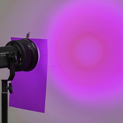 Lystaii 9pcs Halloween Gel Light Filter Color Correction Colored Overlays Transparent Color Film Lighting Gel Filter Plastic Sheets Correction 11.7 by 8.3 Inches for Film, Video, Photo, Stage (Purple)