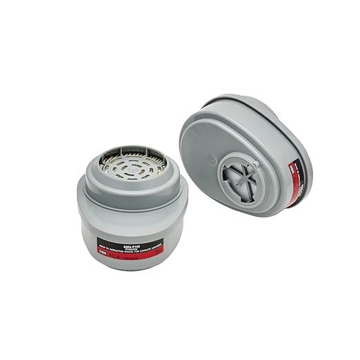 MSA 815362 Advantage Respirator Cartridge - Organic Vapor/P100 (GMA: OV), Quantity: 2 per pack, Chemical & Combination Air-Purifying Respirator Attachment, Long-Lasting Respiratory Protection