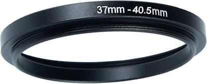 37mm Lens to 40.5mm Camera Lens Adapter 37mm to 40.5mm Step Up Ring Adapter Ring for All Brands of UV ND CPL, with Premium Lens Wiping Cloth 2 Pack (37mm-40.5mm)