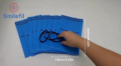 Smilefil 9 Pack Wet Dry Vacuum Filter Bags Compatible with Stinger 2.5 to 5 Gallon WS0255VA, WORKSHOP WS01025F, Craftsman 9-38737, MultiFit VF2000, Select 2-1/2 to 5-Gallon Shop Vac Vacuums