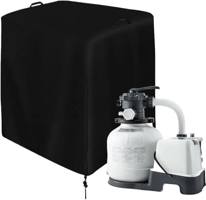 Cover for Pool Pump Filter Sand Cylinder Sunscreen Anti-UV Ground Enclosure Catcher for Swimming Shed Deck Pond(25x24x28 inch)