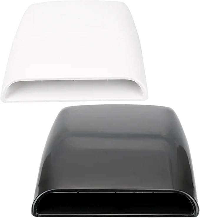 Universal Auto Engine Cover Hood Scoop Vent Car Bonnet Air Intake Inlet 4x4 Offroads Accessories Tuning Compatible For Honda Jazz Decorative(White)