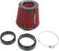 KYOSTAR Universal 3/3.5/4" (75/89/100mm) High-Flow Air Filter, Reusable Cone Cold Air Intake, High Performance, Clamp-On Car High Flow Dry Air Kit, Flange Diameter: 3/3.5/4 Inch, Height: 6.2 Inch, Red