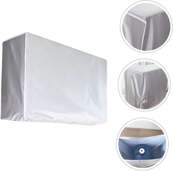 Happyyami Air Conditioner Hood Air Conditioner Cover Weatherproof Easy to Clean 100x80x41cm