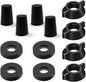 Replacement Kit for Berkey Water Filter System Elements - 4 Wing nuts, 4 Washers & 4 Silicone Blocking Plugs Compatible with Berkey Gravity Filtration System and Black Activated Carbon Water Filters