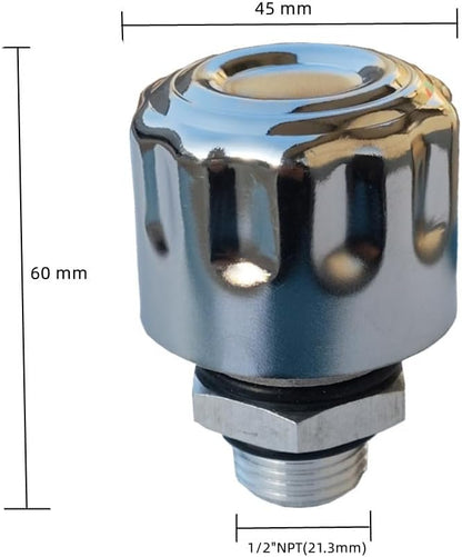 NPT Breather Cap 1/2"- C-Type Air Filter Plug for Hydraulic Oil Tank Covers and Gearbox Exhaust Valves - Ideal for Coolant Tanks, Reservoirs, Hydraulic Oil Tanks, and Gearboxes (1/2″ Small Cap)