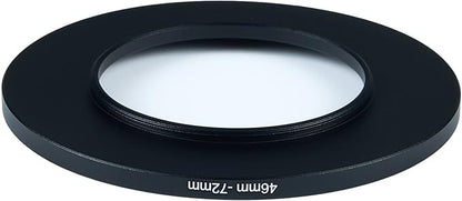 46mm to 72mm Step-Up Ring Filter Adapter for All Brands UV ND CPL Metal Ring Step-Up Rings Adapter Filter (46mm-72mm)