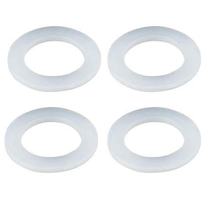4PCS 110mm (4.33") Silicone Sealing Gaskets - Leak-Proof Washers for Kitchen Sink Drain, Waste Pipe & Inclined Sliding Joints