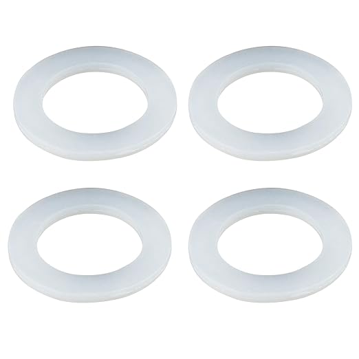 4PCS 110mm (4.33") Silicone Sealing Gaskets - Leak-Proof Washers for Kitchen Sink Drain, Waste Pipe & Inclined Sliding Joints