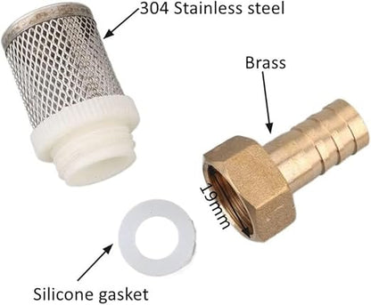 Pro-Grade Sprayer Filter Kit - 6/10/13/19mm Brass & SS Mesh for Car Detailing & Greenhouse Irrigation(6mm)