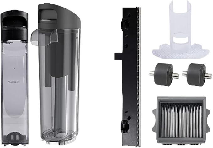 Clean/Dirty Water Tank Brush Cover,Compatible For Tineco Floor One S5，Combo Wet Dry Vacuum Cleaner Parts(Black Set)