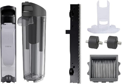 Clean/Dirty Water Tank Brush Cover,Compatible For Tineco Floor One S5，Combo Wet Dry Vacuum Cleaner Parts(Black Set)