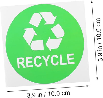 9pcs Trash Can Classification Stickers Decals for Trash Sorting for Home Recycling Bins