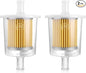 FUEL FILTERS INDUSTRIAL HIGH PERFORMANCE UNIVERSAL INLINE GAS FUEL LINE 3/8" 2 Pack