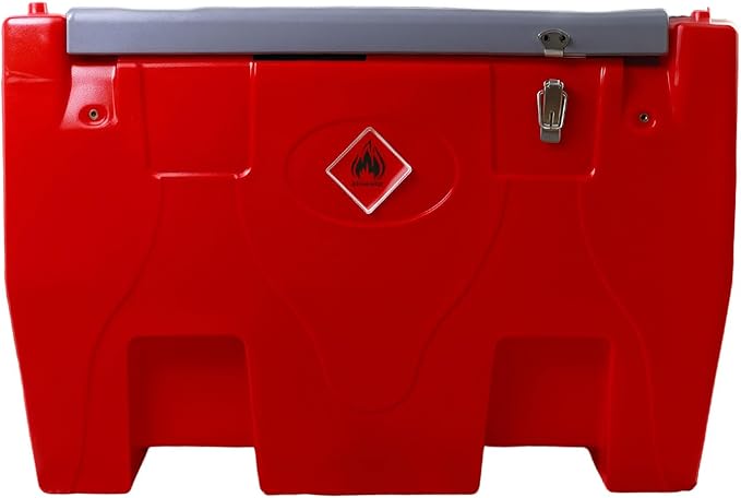 Portable Diesel Only Fuel Storage W/12V Pump 10.6 GPM Flow Rate, Auto Nozzle,13ft Hose,Water Filter,58 Gallon Heavy-Duty PE Transfer Container for Truck Bed,On-Site Refuel Equipment Fueling