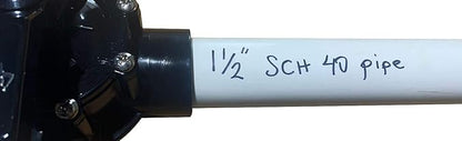 Fibropool Swimming Pool Inline Diverter Valve - 1 1/2 Inch-2 Way Posi-Seal & Non Lube Replacement Valve for Pools & Spas Posi-Close Slip Valve, PTFE Seal, CPVC Body, Heaters,Chlorine &Salt Systems