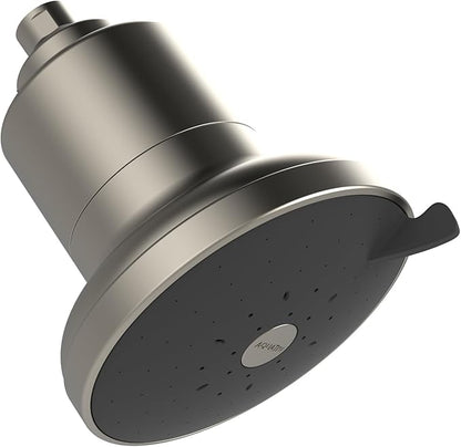 AquaTru Shower - High Pressure Shower Filter Removes Impurities from Hard Water to Support Healthy Skin, Scalp, Hair, Reduce Breakage, and Enhance Your Beauty and Self-Care Routine (Brushed Nickel)