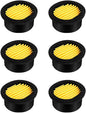 6PCS Air Compressor Replacement Filter Elements for 1/2'' 1/4" 3/8"Air Compressor Intake Paper Filter Sound Muffler Accessories for Generators, Blowers, Exhaust Ports HE015