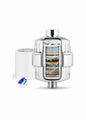 DRINKPOD High Output Shower Filter – Multi-Stage Revitalizing System with Extra Filter – Reduces Impurities, Enhances Water Freshness, and Extends Showerhead Life – Chrome Finish