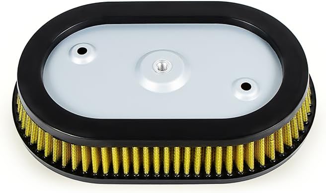 High-Flo Replacement Air Filter Element For Ventilator - Milwaukee-Eight Engine '18-later Softail and '17-later Touring and Trike Models Equipped with 114 Air Cleaner (Yellow 114 Air Cleaner)