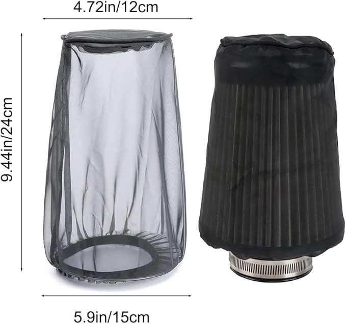 Filter Cover, Intake Filter Cover, Motorcycle Air Filter Cover for Harley Kawasaki Suzuki Honda Yamaha Universal Car Waterproof & Dustproof