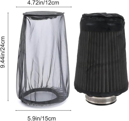 Filter Cover, Intake Filter Cover, Motorcycle Air Filter Cover for Harley Kawasaki Suzuki Honda Yamaha Universal Car Waterproof & Dustproof