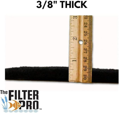 Carbon Fine Filter Media, 3/8" Thick, 12" x 12" Pads, 6 Pack, Perfect for Aquariums, Ponds or Water Gardens, Made in USA