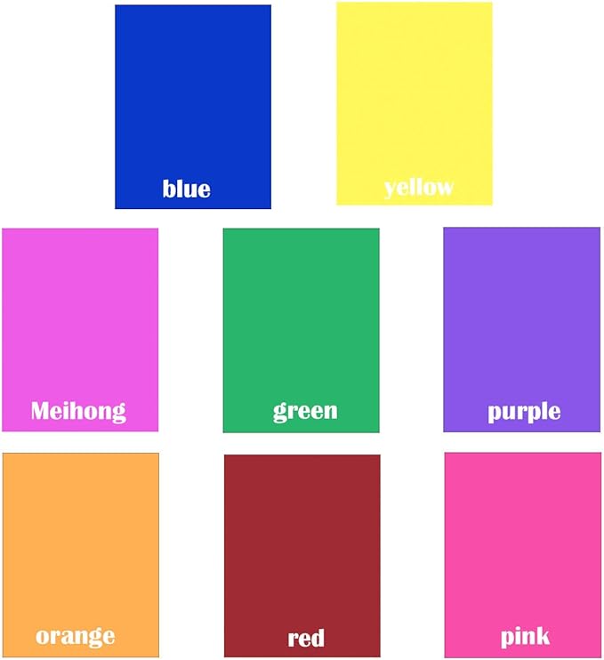 Sakolla 16 Pack Color Correction Gel Light Filter, Transparent Color Lighting Gel Filter Plastic Sheets, 8.5 x 11 Inches, 8 Colors