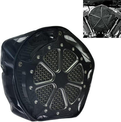 Waterproof Dustproof Air Filter Rain Sock Cover Fit for Harley Sportster XL 1200 883 Dyna Softail Touring Street Glide Road King – Engine Intake Protection Accessory