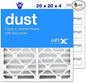 AIRx Filters Dust 20x20x4 Air Filter MERV 8 Replacement for White Rodgers FR1600M-108 FR1600M-111 to Fit Media Air Cleaner Cabinet White Rodgers ACM1600M, 6-Pack
