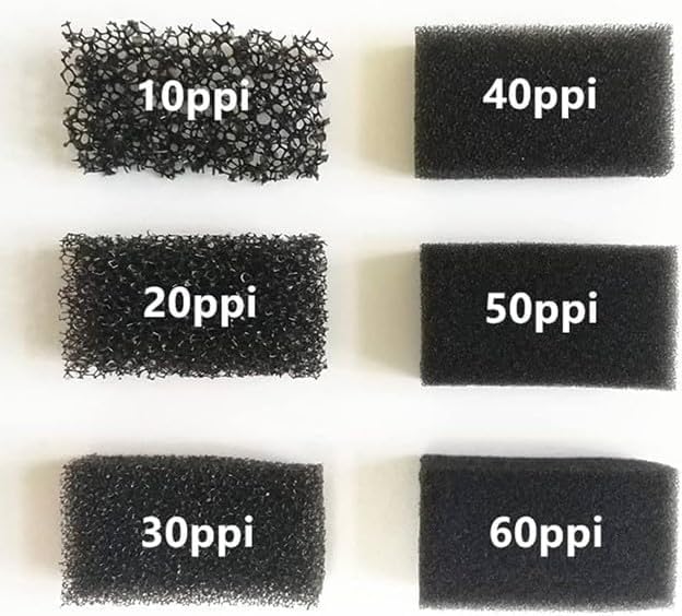 30 ppi Reticulated Sponge Regicell Automotive Air Filter, Noise Suppression Filtration, Black Speaker Foam Size (4, 24 X 36 X 2")