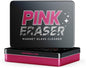 Pink Formula Pink Eraser Magnetic Glass Scrubber – 2 Sizes of Scrub Heads - Glass Cleaner - Removes Herb & Oil Residue for Spotless Glass Cleaning - Reusable Magnetic Glass Cleaner