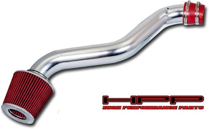 Short Ram Air Intake Kit & Red Filter Combo Compatible for 97-01 Honda Prelude (All Model) / 98-02 Accord L4 Engine