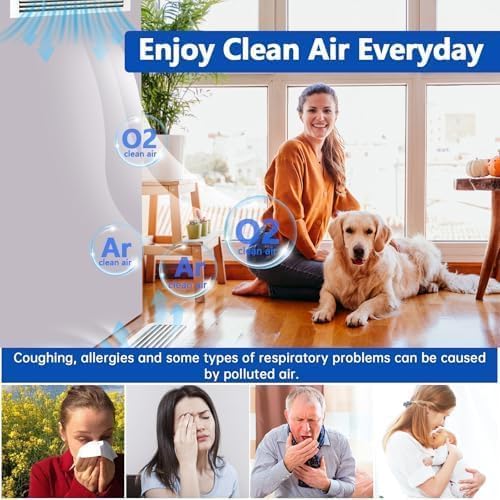 Air Vent Filters, 16" x 90" Cut to Fit Air Filter Material (50+ Filters),MERV 8 Triple Electrostatic Vent Filter for AC, HVAC Furnace, Grilles and Mobile Home with Adhesive 48PCs Hook Tape