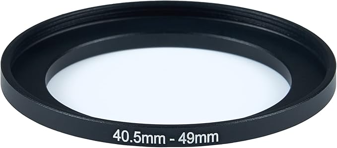 40.5mm to 49mm Step-Up Ring Filter Adapter for All Brands UV ND CPL Metal Ring Step-Up Rings Adapter Filter (40.5mm-49mm)