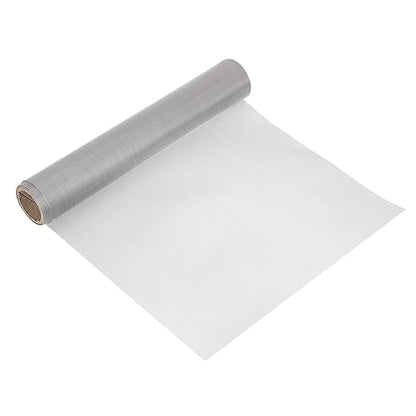 uxcell 120 Mesh 118" x 12" Woven Wire Mesh, 304 Stainless Steel Air Vent Filter Screen, Window Screen Mesh for DIY Projects Vents Cover Filtration Animals Fence