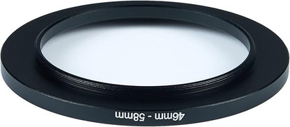 46mm to 58mm Step-Up Ring Filter Adapter for All Brands UV ND CPL Metal Ring Step-Up Rings Adapter Filter (46mm-58mm)