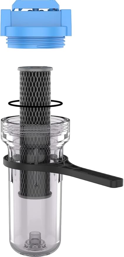 Pentair OMNIFilter U25 Filter System, 10" Standard Whole House Water Filtration System with Built-in Shut Off Valve, 3/4" NPT, Includes Housing, TO1 Cartridge, Wrench and Mounting Bracket, 5 Micron
