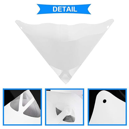 DAOKI 100 Pcs Paper Paint Filters 100 Micron Disposable Paint Paper Strainers for Resin 3D Printer with Collapsible Silicone Funnel, Hook, Clean Tool