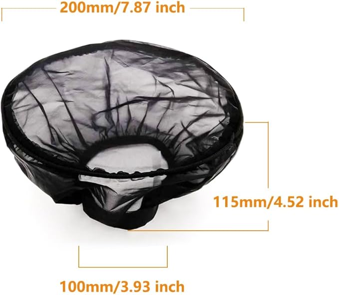 Motorcycle Air Cleaner Filter Waterproof Brreather Rain Sock Black Protective Cover For Harley Air Cleaner Kits XL 1200 Touring Softail Dyna (For RSD Style)