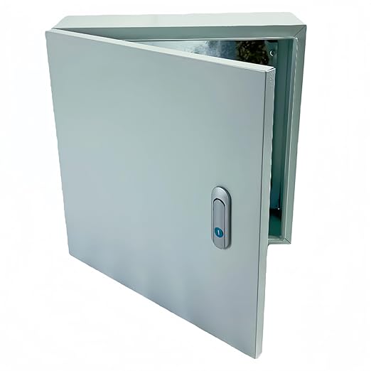 Electrical Enclosure Box 16" x 16" x 6" Carbon Steel Electrical Junction Boxes Wall Mount Waterproof Dustproof Metal Box with Safety Locks for Outdoor Indoor Use