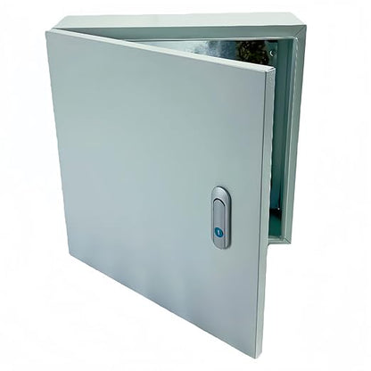 Electrical Enclosure Box 16" x 16" x 6" Carbon Steel Electrical Junction Boxes Wall Mount Waterproof Dustproof Metal Box with Safety Locks for Outdoor Indoor Use