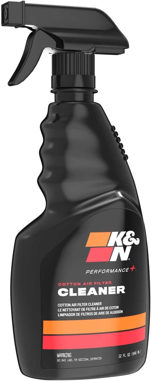 K&N Air Filter Cleaner and Degreaser: Power Kleen; 32 Oz Trigger Spray; Restore Engine Air Filter Performance, 99-0621